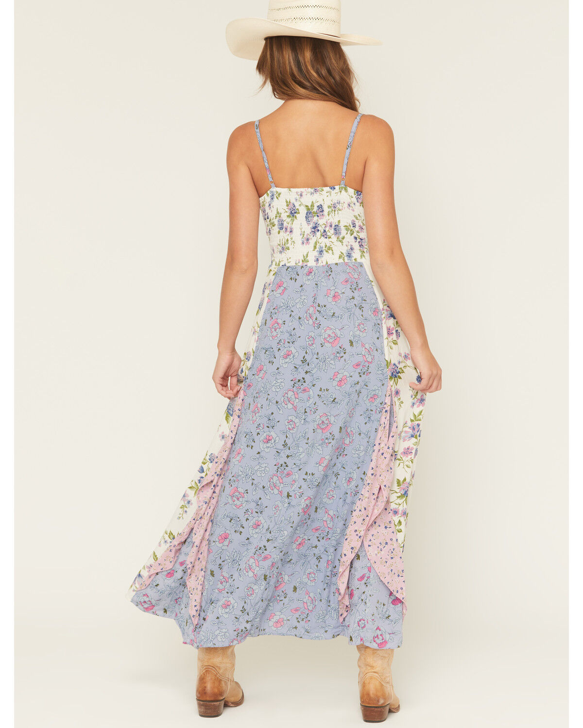 Image #4 - Angie Women's Floral Print Sleeveless Knot Midi Dress, Multi, hi-res