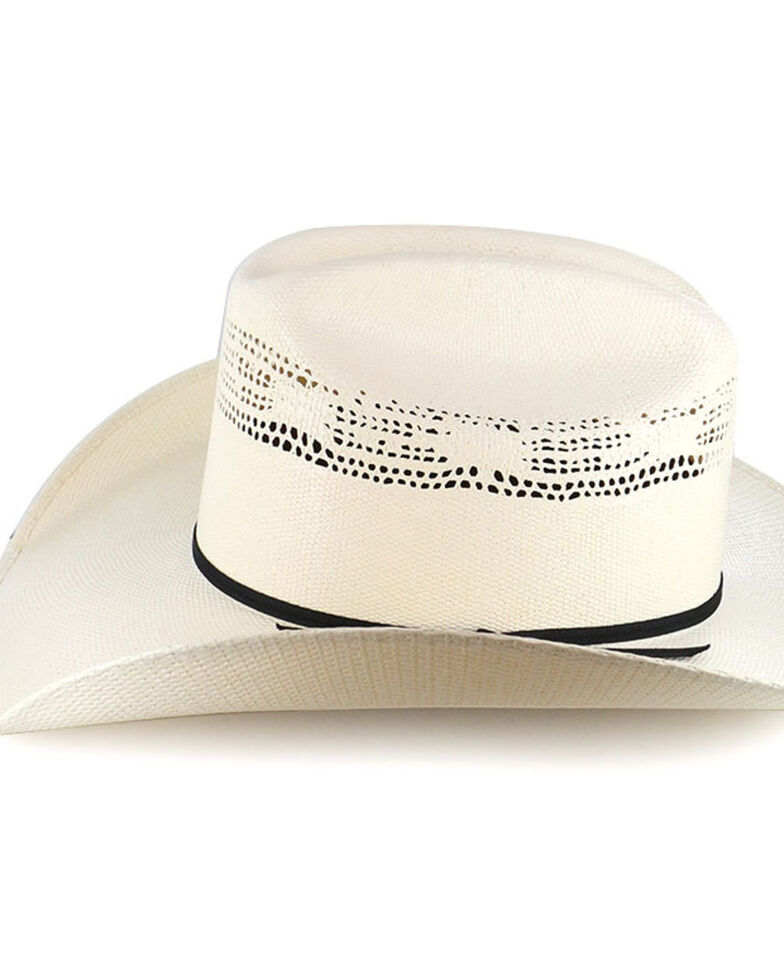 Cody James Cattleman's Crease Straw Western Hat, Natural, hi-res
