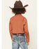 Image #4 - Ely Walker Boys' Solid Long Sleeve Snap Western Shirt, Rust Copper, hi-res