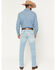 Image #3 - Wrangler Retro Men's 42MWx 20X Light Wash Bootcut Stretch Denim Jeans, Light Wash, hi-res