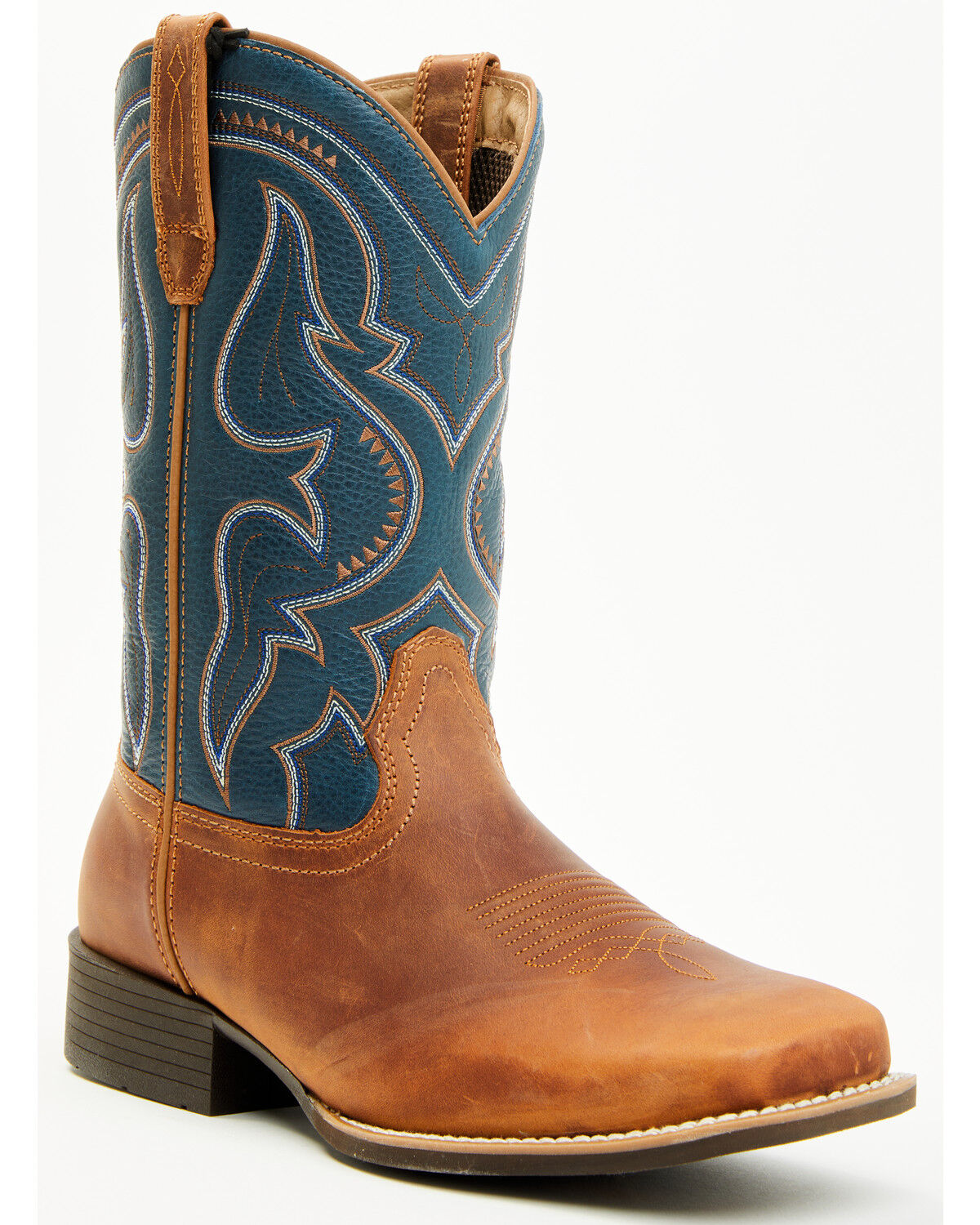 Image #1 - Cody James Cush Core® Men's Maverick Performance Western Boots - Broad Square Toe, Blue, hi-res