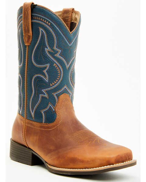 Image #1 - Cody James Men's CUSH CORE™ Maverick Performance Western Boots - Broad Square Toe , Blue, hi-res