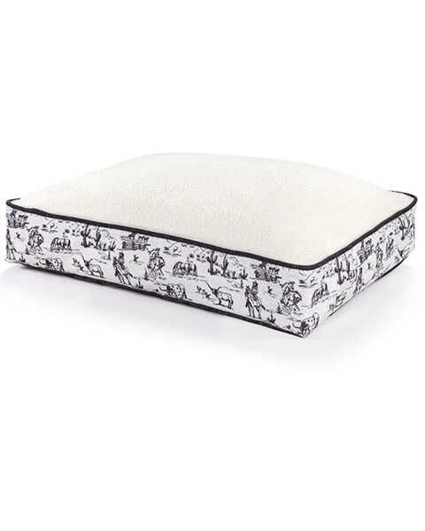 Image #1 - HiEnd Accents Ranch Life Dog Bed , Black/white, hi-res