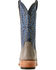 Image #3 - Ariat Men's Futurity Relentless Exotic Ostrich Western Boots - Square Toe, Grey, hi-res