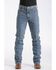 Image #1 - Cinch Men's Bronze Label Medium Wash Slim Fit Tapered Denim Jeans , Blue, hi-res