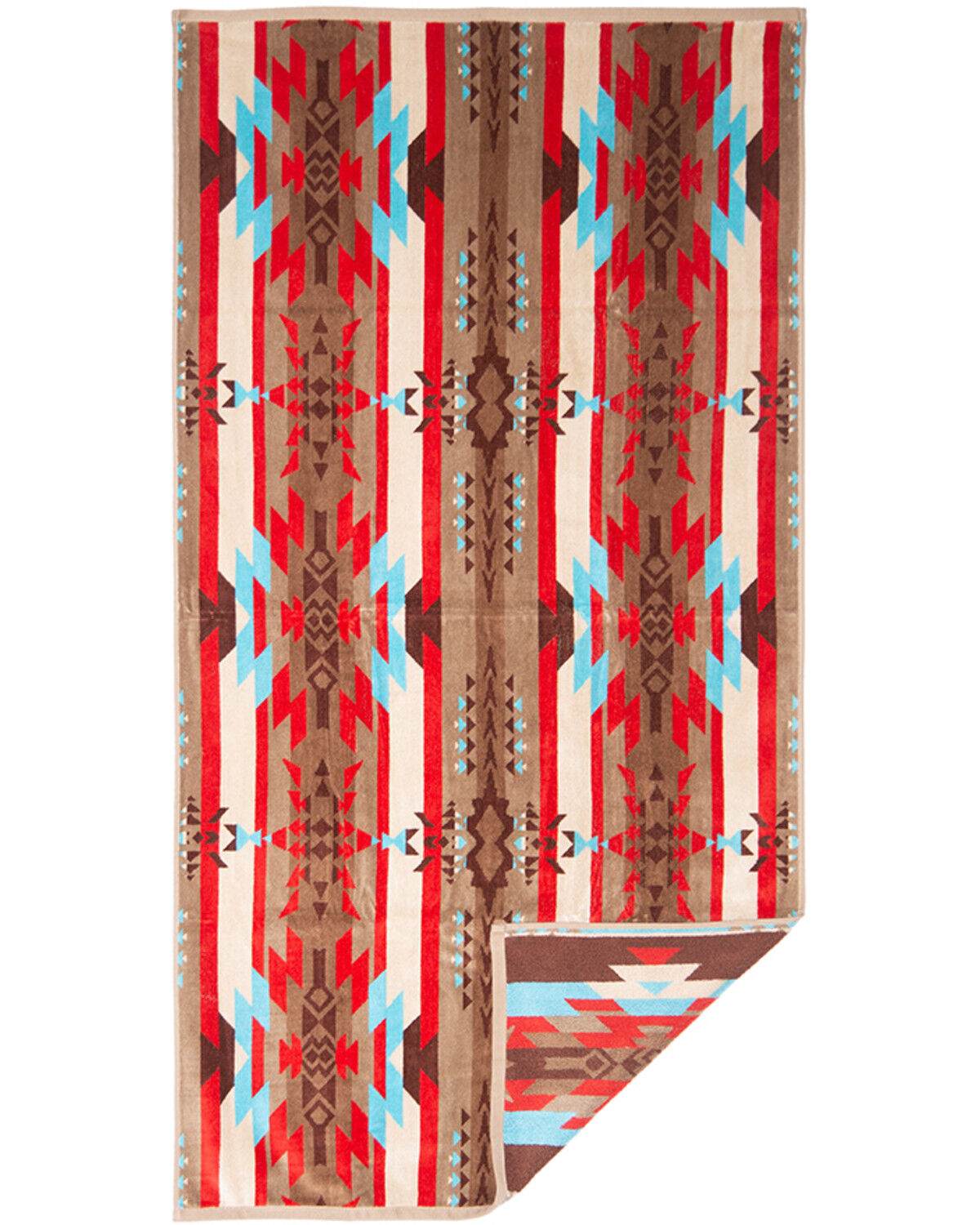 Image #1 - Carstens Home Southwestern Print Bath Towel, Blue, hi-res
