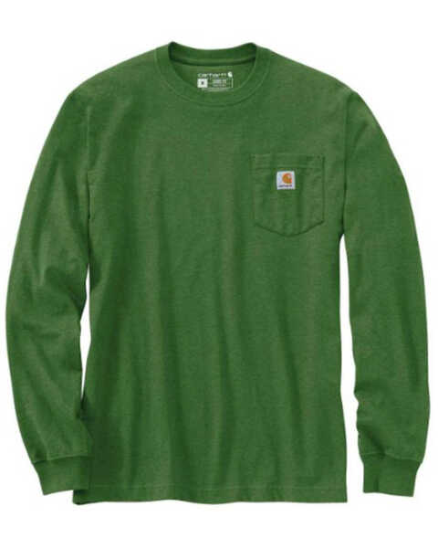 Carhartt Men's Loose Fit Heavyweight Hunt Graphic Long Sleeve T-Shirt, Forest Green, hi-res