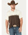 RANK 45® Men's Bull Dogger Short Sleeve Polo, Coffee, hi-res