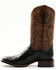 Cody James Men's Saddle Black Full-Quill Ostrich Exotic Western Boots - Broad Square Toe , Black, hi-res