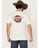 Image #1 - Wrangler Men's Boot Barn Exclusive Roping Logo Short Sleeve Graphic T-Shirt, Off White, hi-res