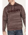 Image #3 - Hooey Men's Lock Up Logo Hooded Sweatshirt , Burgundy, hi-res