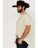 Image #2 - Kimes Ranch Men's Boot Barn Exclusive Graphite Logo Short Sleeve Graphic T-Shirt, Cream, hi-res