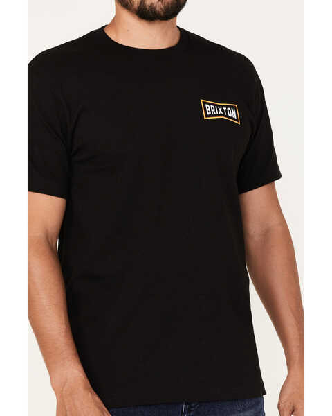 Image #3 - Brixton Men's Truss Logo Graphic T-Shirt, Black, hi-res