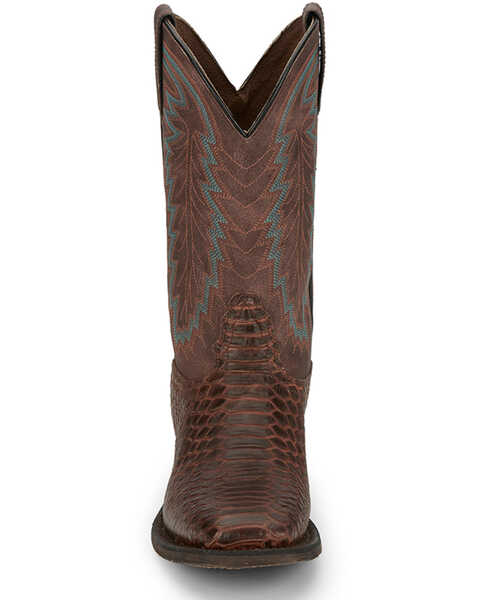 Image #4 - Nocona Men's Mescalero Snake Print Western Boots - Broad Square Toe, Cognac, hi-res