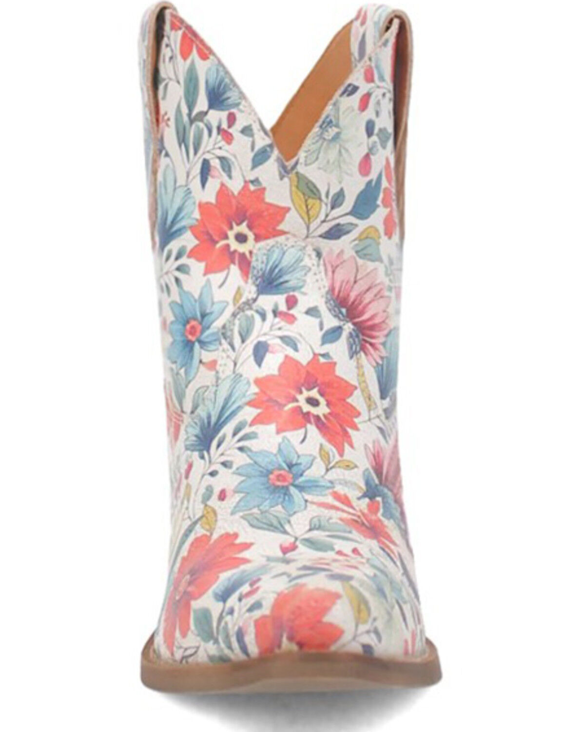 Image #4 - Dingo Women's Pixie Rose Western Boots - Snip Toe, White, hi-res
