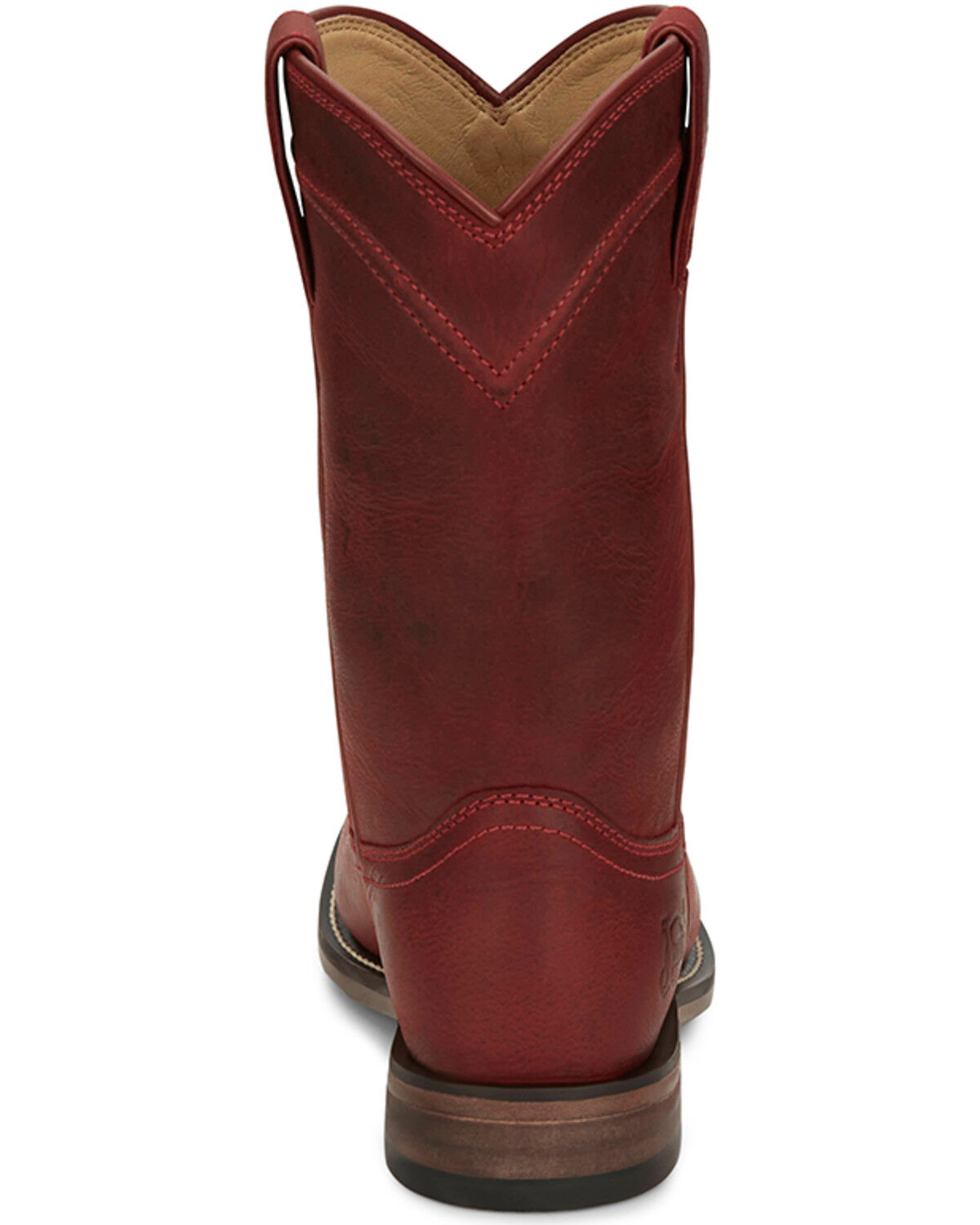 Image #5 - Justin Women's Holland Western Boots - Round Toe, Red, hi-res