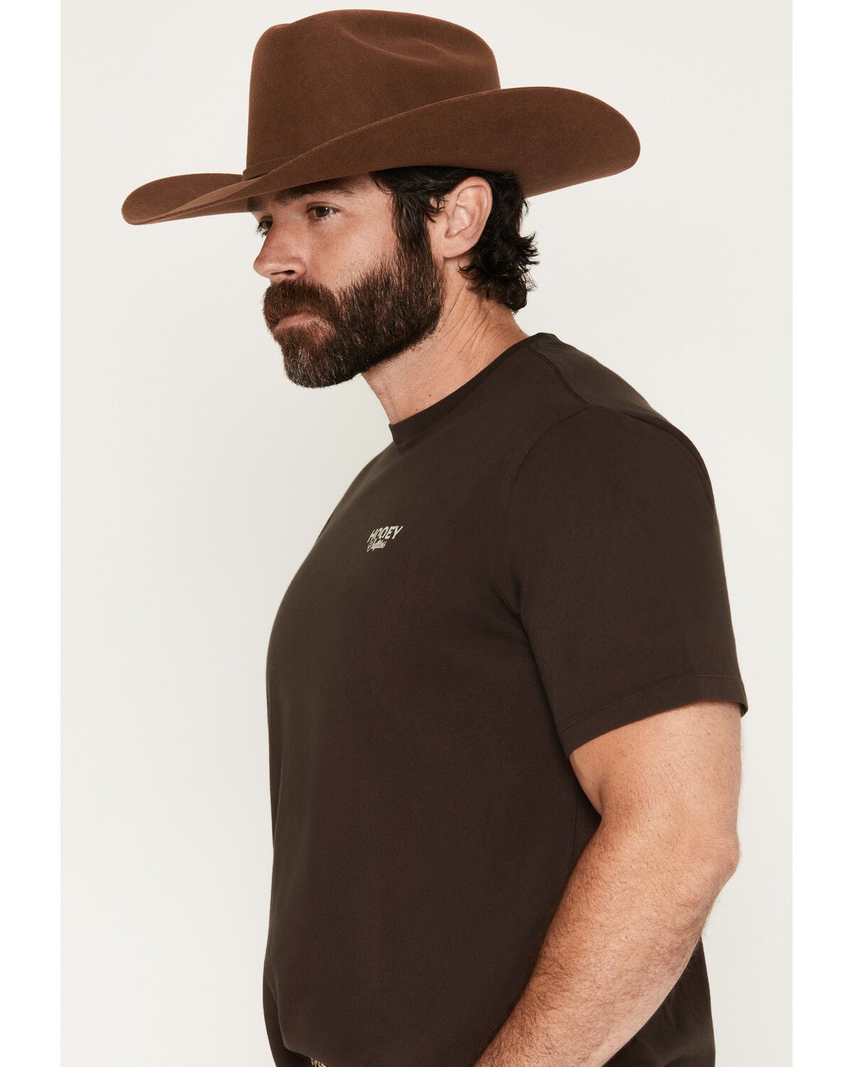Image #3 - Hooey Men's Flock Shot Short Sleeve Graphic T-Shirt, Dark Brown, hi-res