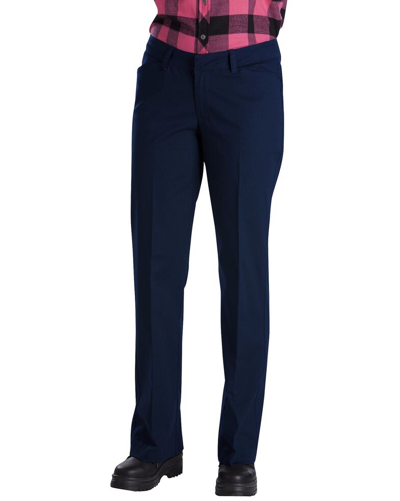Dickies Women's Relaxed Stretch Twill Pants, Navy, hi-res