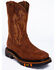 Cody James Men's 11" Decimator Western Work Boots - Soft Toe, Brown, hi-res