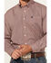 Image #3 - Cinch Men's Geo Print Long Sleeve Button-Down Western Shirt, Red, hi-res