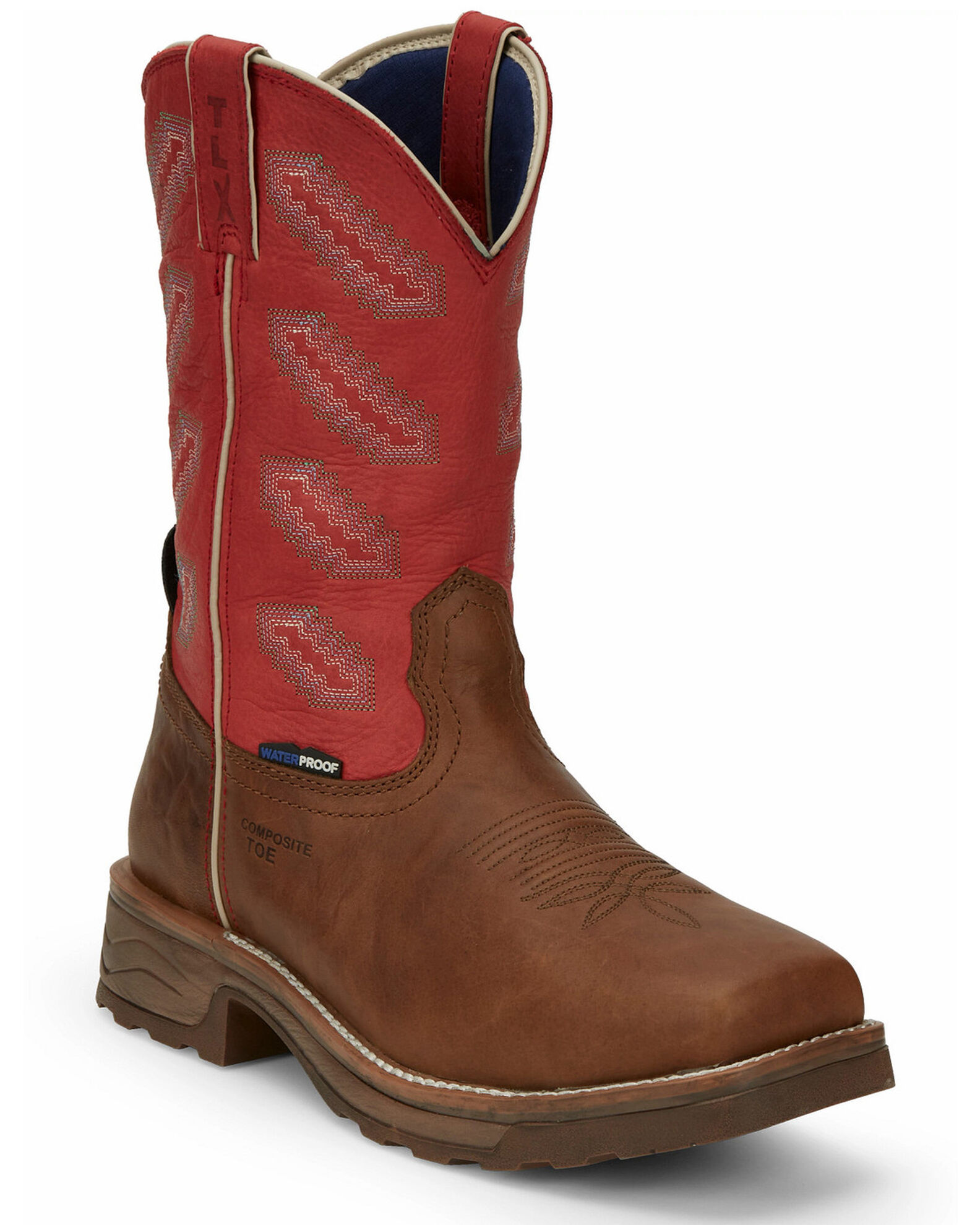 Tony Lama Men s Energy Waterproof Western Work Boots Composite Toe Sheplers