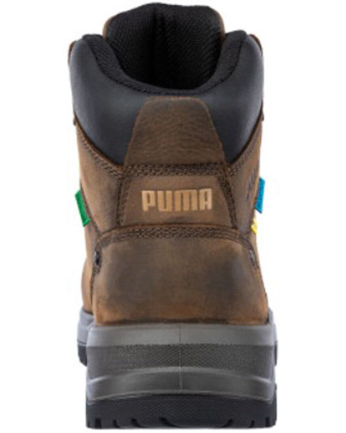 Image #3 - Puma Safety Men's 6" Granite Waterproof Met Guard Work Boots - Composite Toe, Brown, hi-res