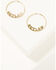 Idyllwind Women's Outlaw Gold Hoop Earrings, Gold, hi-res