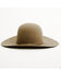 Image #3 - Rodeo King 7X Open Crown Match Band Felt Cowboy Hat, Pecan, hi-res