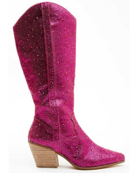 Image #2 - Matisse Women's Boot Barn Exclusive Nashville Embellished Tall Western Boots - Pointed Toe, Pink, hi-res
