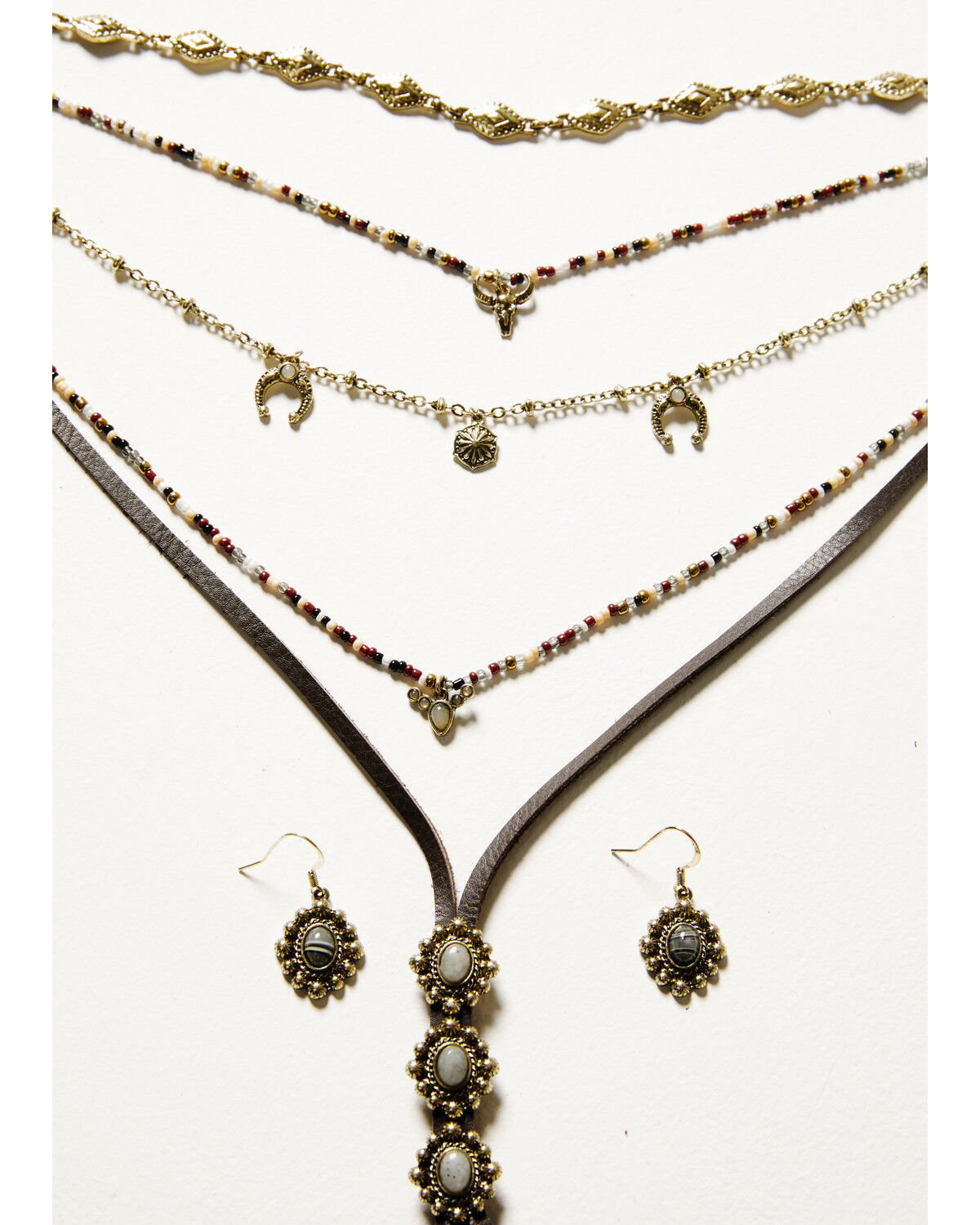 Image #2 - Shyanne Women's Soleil Layered Jewelry Set - 2 Piece, Gold, hi-res