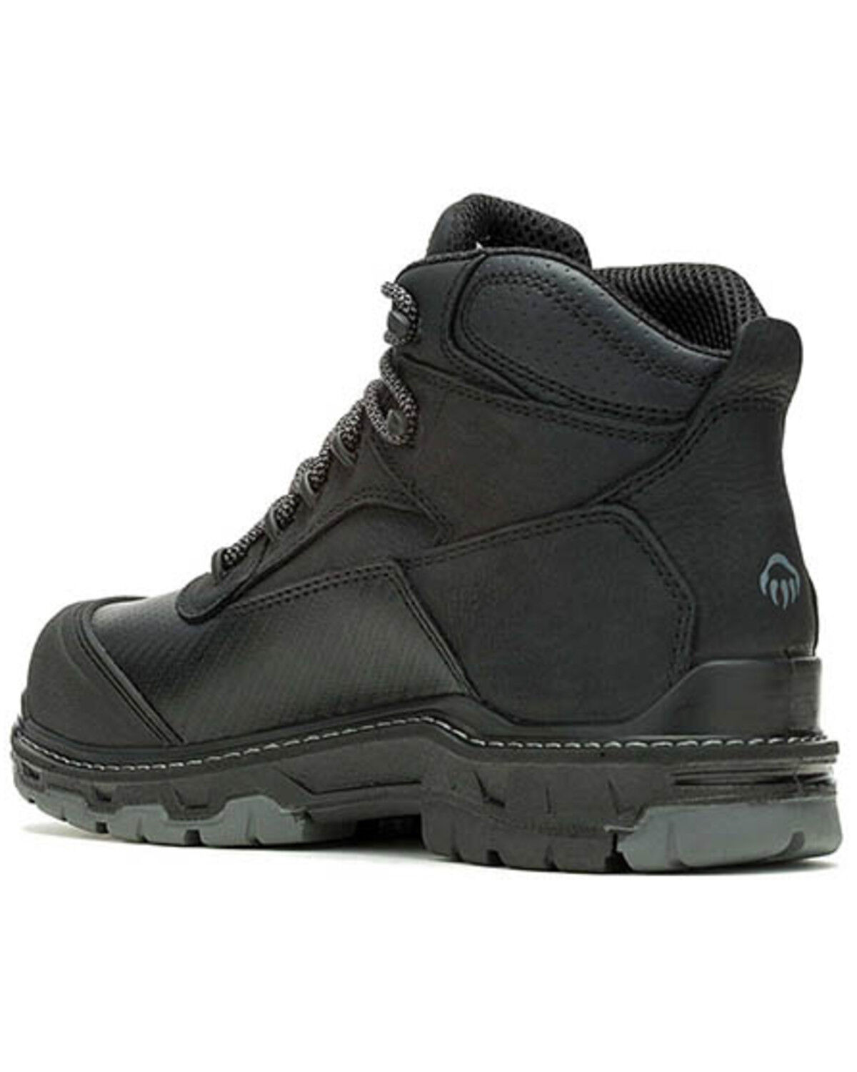 Image #3 - Wolverine Men's 6" Overpass CarbonMax® Work Boots - Composite Toe, Black/grey, hi-res