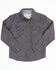 Image #1 - Cody James Toddler Boys' Dotted Long Sleeve Snap Western Shirt , Dark Blue, hi-res