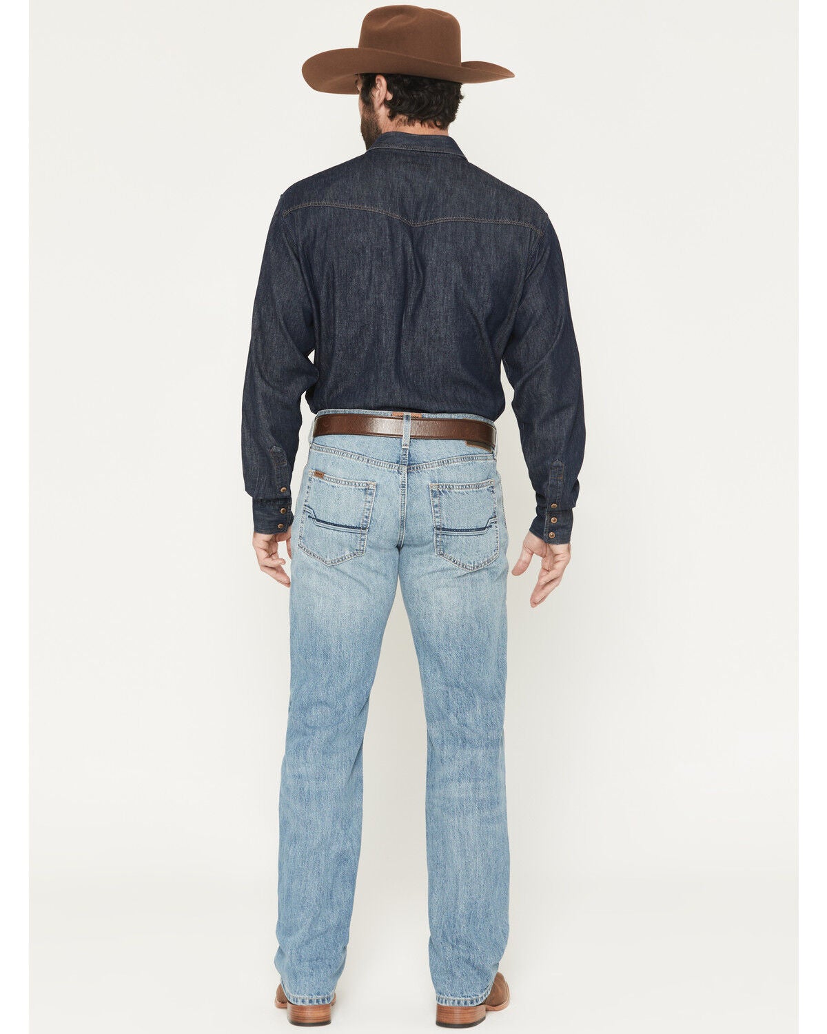 Image #3 - Ariat Men's M5 Randy Light Wash Straight Denim Jeans - Big, Light Wash, hi-res