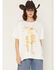 Image #1 - Wrangler X Lainey Wilson Women's Country Cool Again Short Sleeve Oversized Graphic Tee, Brown, hi-res