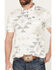 Hooey Men's Hot-Shot Southwestern Print Polo, White, hi-res