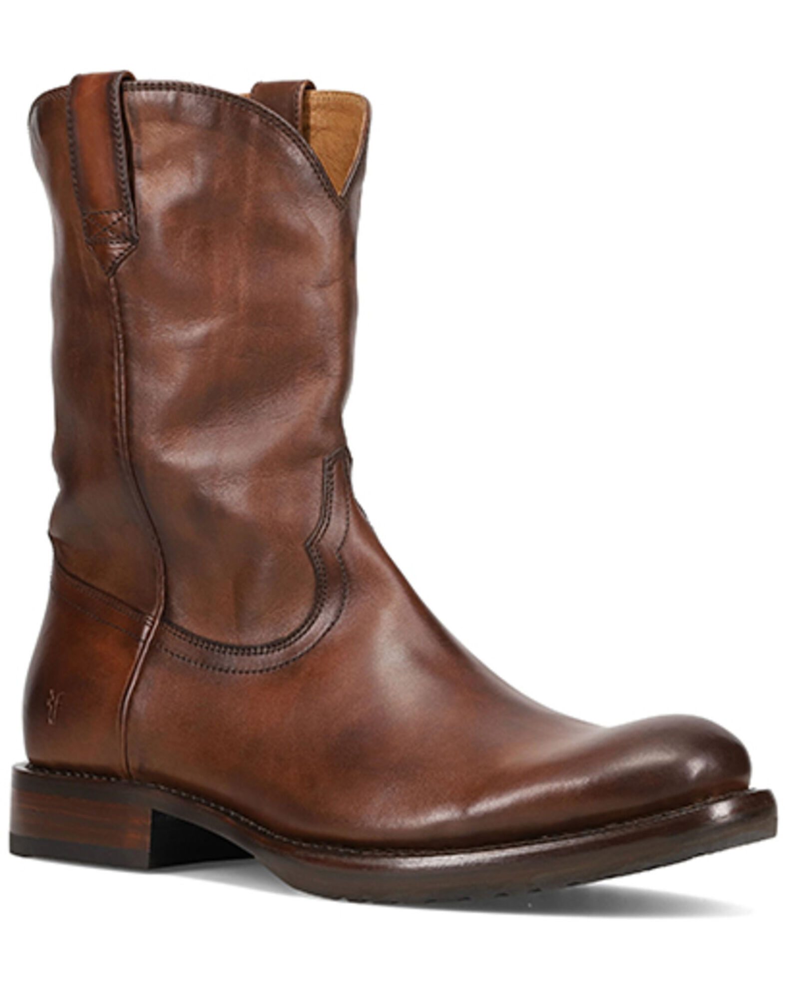 Frye round toe boots clearance