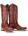 Image #1 - Lane Women's Saratoga Western Boots - Square Toe, Ruby, hi-res