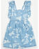 Image #1 - Wrangler Toddler Girls' Butterfly Print Denim Dress, Blue, hi-res