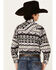 Rock & Roll Denim Boys' Southwestern Stripe Print Western Shirt, Charcoal, hi-res