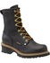Carolina Men's Logger 8" Elm Waterproof Work Boots - Steel Toe, Black, hi-res