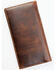 Cody James Men's Brown Rodeo Tooled Leather Wallet, Brown, hi-res