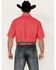 Image #4 - Ariat Men's VentTEK Outbound Solid Short Sleeve Performance Shirt - Tall , Dark Pink, hi-res