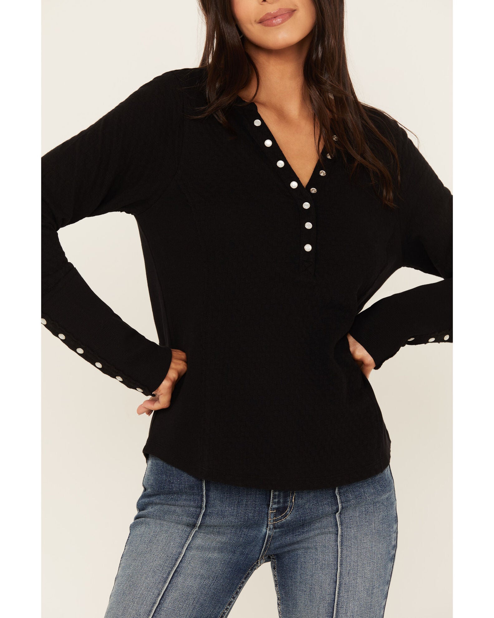 Idyllwind Women's Pearl Knit Henley Shirt