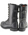 Image #3 - Milwaukee Leather Women's Tall Lace Front Buckles Back and Knife Storage Boots - Round Toe, Black, hi-res