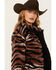 Wrangler Women's Tiger Print Sherpa Jacket , Multi, hi-res