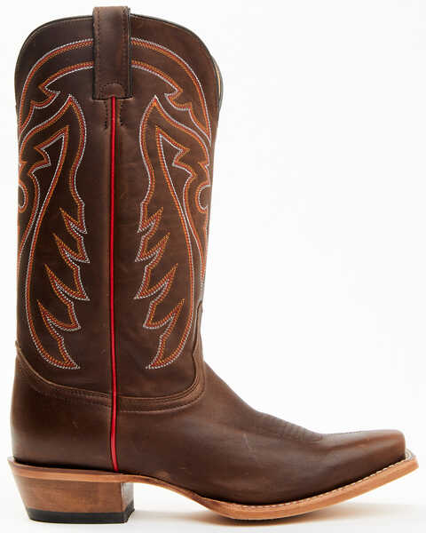 Image #2 - Justin Men's Brindle Western Boots - Square Toe , Brown, hi-res