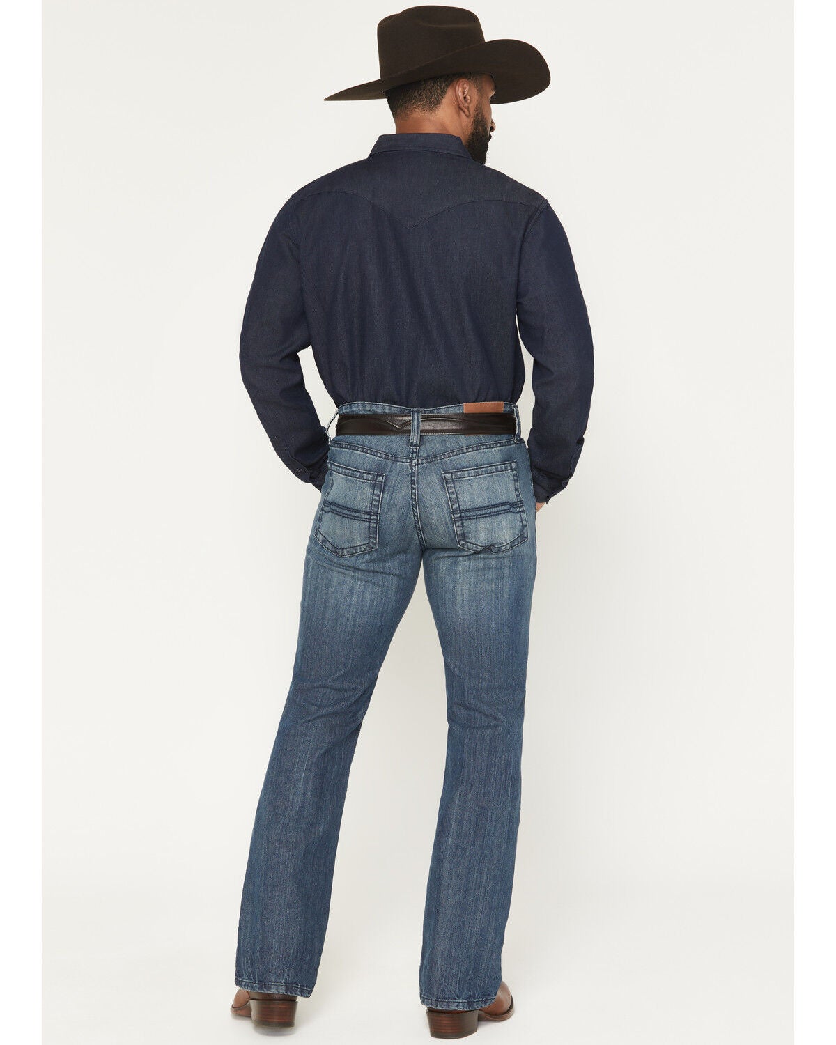 Image #3 - Cody James Men's Texas Wash Wyatt Slim Bootcut Stretch Denim Jeans, Dark Wash, hi-res