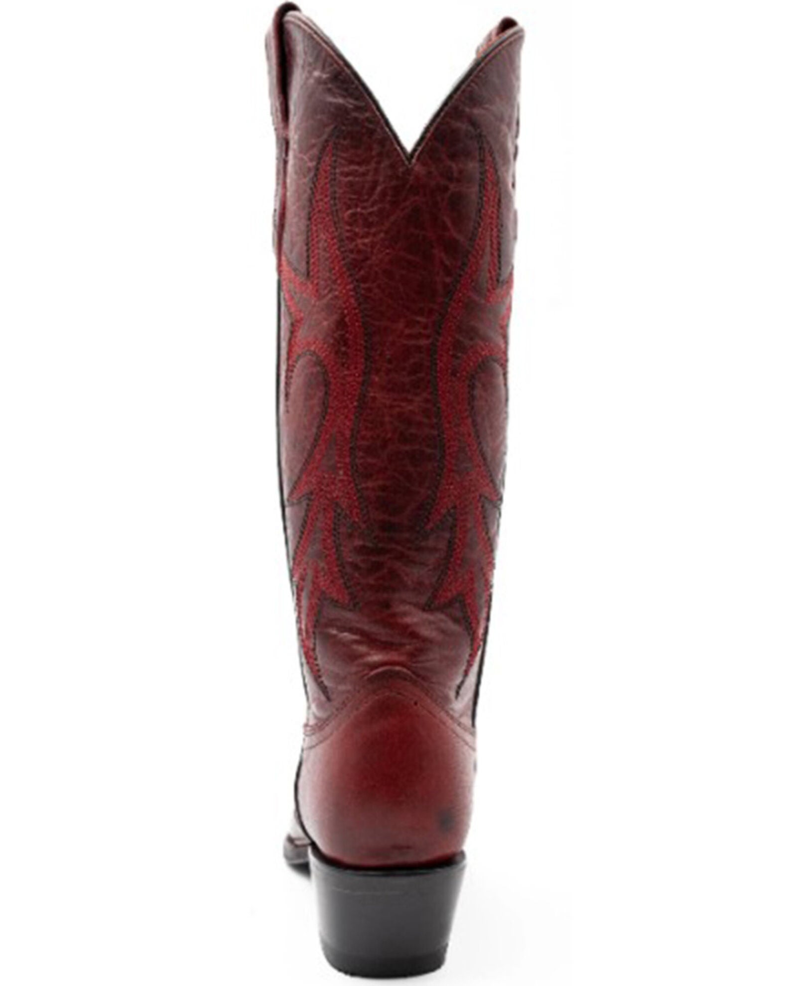 Ferrini Scarlett Black Full Grain Leather Snipped Toe Western Dress Boots