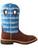 Image #2 - Twisted X Men's CellStretch Western Boots - Broad Square Toe, Burgundy, hi-res