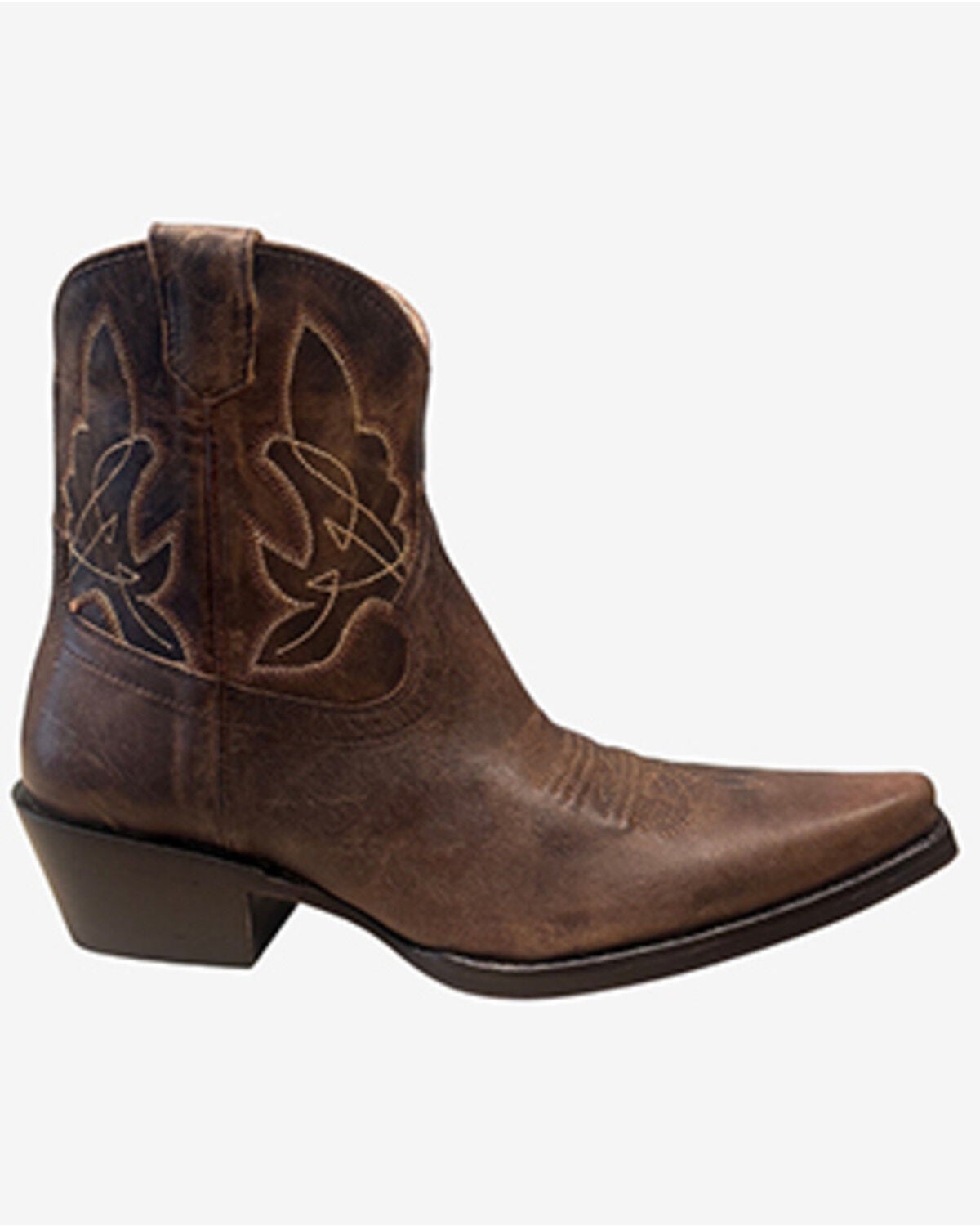 Image #1 - Shyanne Women's Tessa Western Booties - Snip Toe, Brown, hi-res